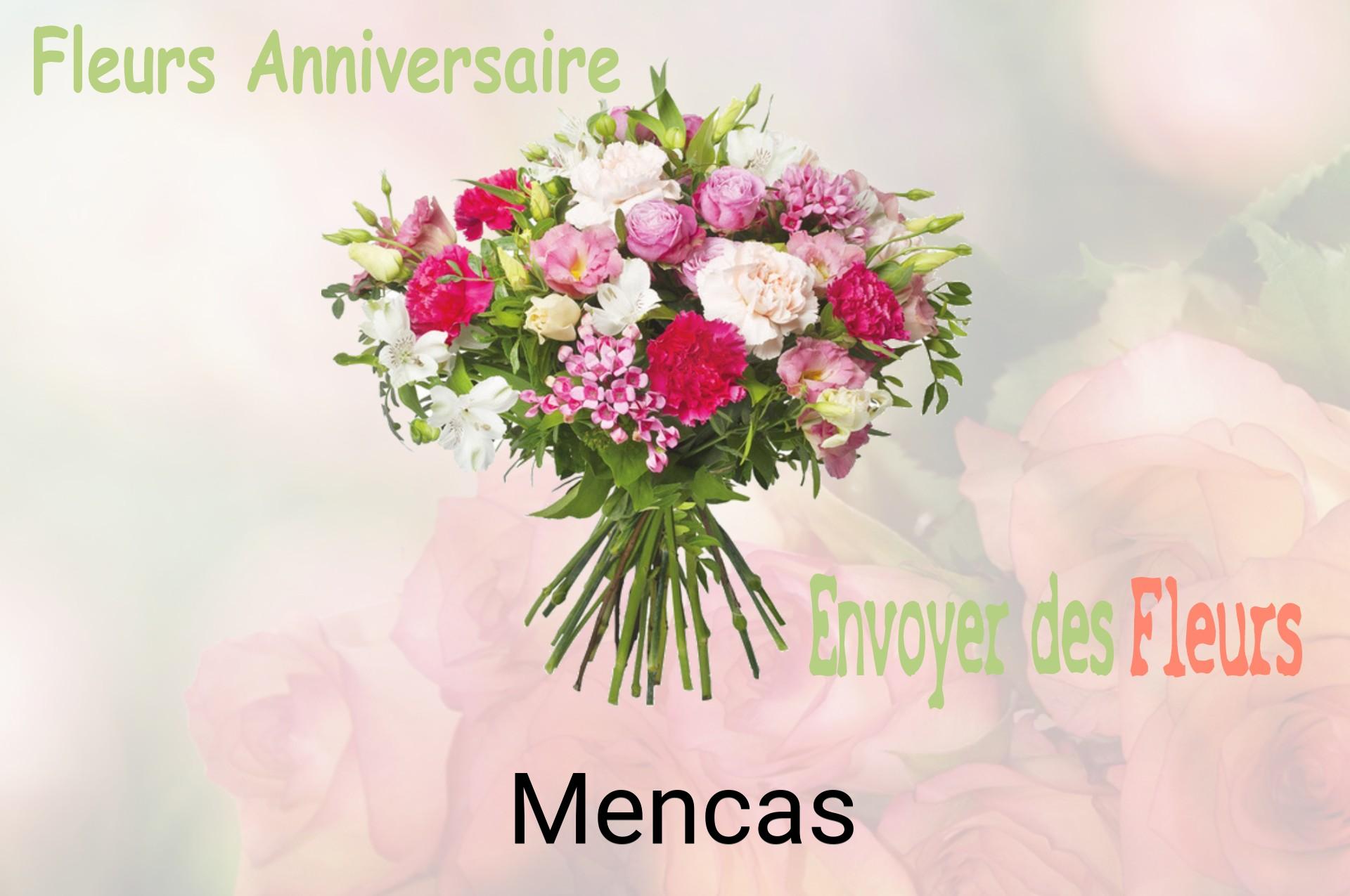 Bouquet de fleurs d’anniversaire livré à Mencas
